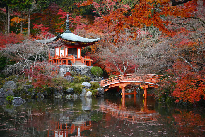 temple next to bridge